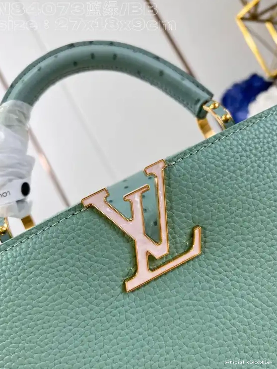 Official oldcobbler LOUIS VUITTON BB-29*16.5*9CM CAPUCINES 0616